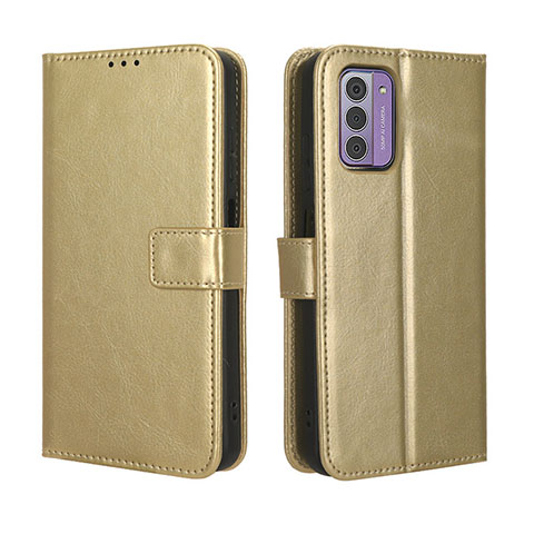 Coque Portefeuille Livre Cuir Etui Clapet BY5 pour Nokia G310 5G Or