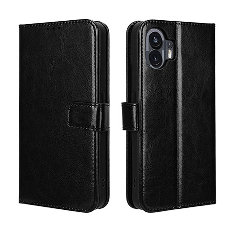 Coque Portefeuille Livre Cuir Etui Clapet BY5 pour Nothing Phone 2 Noir