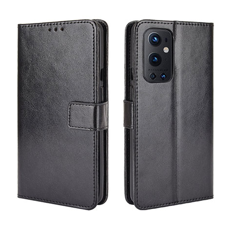 Coque Portefeuille Livre Cuir Etui Clapet BY5 pour OnePlus 9 Pro 5G Noir