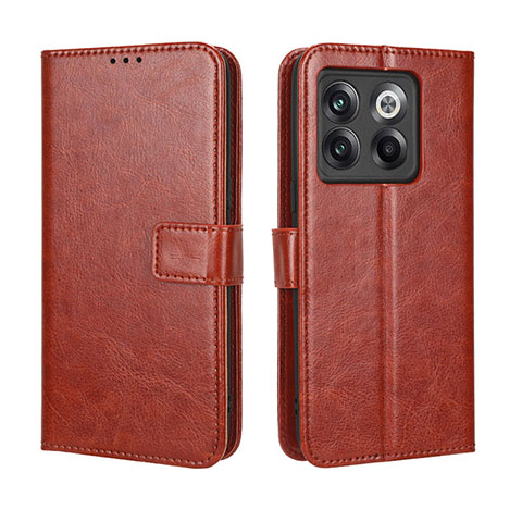 Coque Portefeuille Livre Cuir Etui Clapet BY5 pour OnePlus Ace Pro 5G Marron