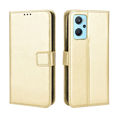 Coque Portefeuille Livre Cuir Etui Clapet BY5 pour Oppo A96 4G Or