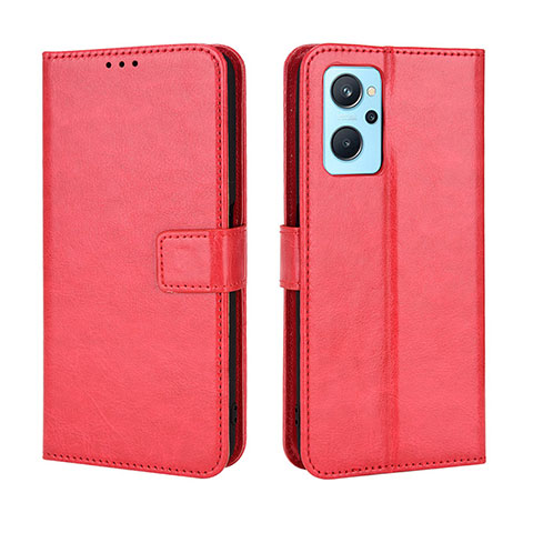 Coque Portefeuille Livre Cuir Etui Clapet BY5 pour Oppo A96 4G Rouge