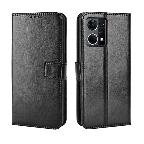 Coque Portefeuille Livre Cuir Etui Clapet BY5 pour Oppo F21s Pro 4G Noir