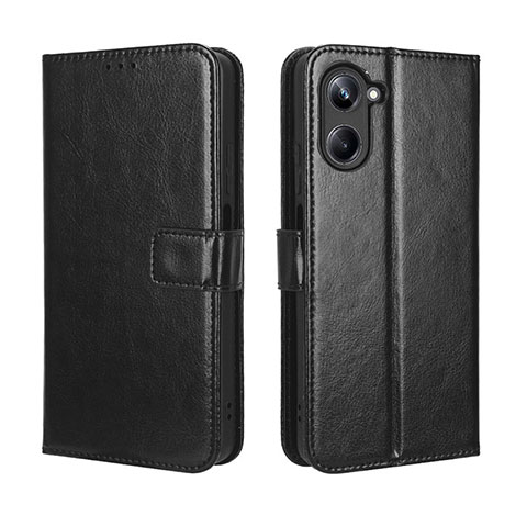 Coque Portefeuille Livre Cuir Etui Clapet BY5 pour Realme 10 4G Noir