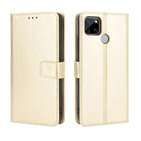 Coque Portefeuille Livre Cuir Etui Clapet BY5 pour Realme 7i RMX2193 Or