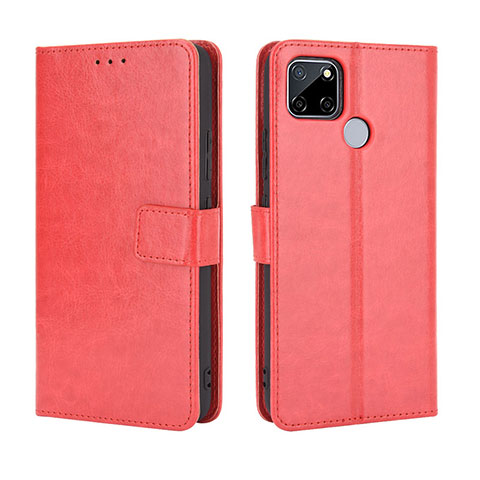 Coque Portefeuille Livre Cuir Etui Clapet BY5 pour Realme 7i RMX2193 Rouge