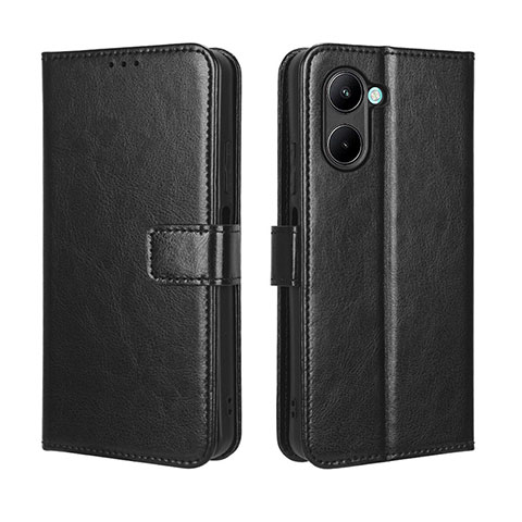 Coque Portefeuille Livre Cuir Etui Clapet BY5 pour Realme C33 (2023) Noir