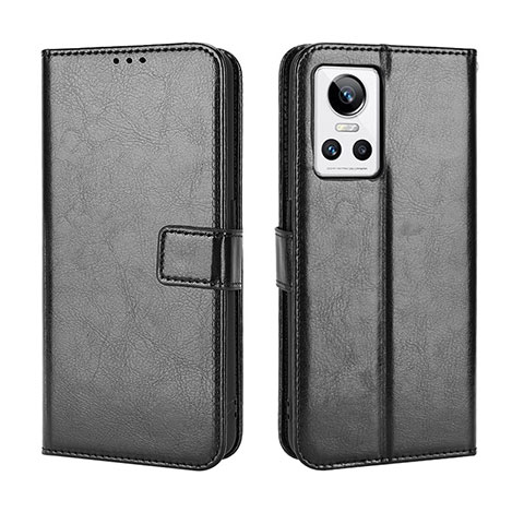 Coque Portefeuille Livre Cuir Etui Clapet BY5 pour Realme GT Neo3 5G Noir