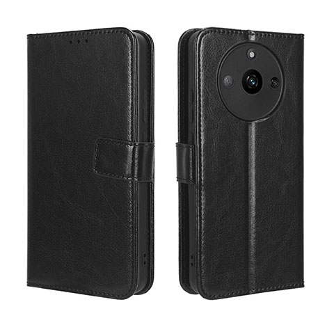 Coque Portefeuille Livre Cuir Etui Clapet BY5 pour Realme Narzo 60 5G Noir