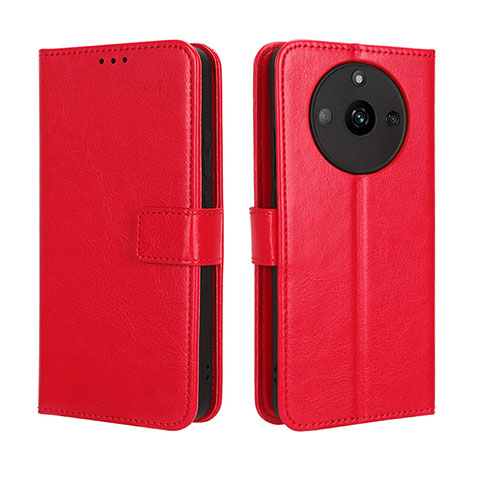 Coque Portefeuille Livre Cuir Etui Clapet BY5 pour Realme Narzo 60 5G Rouge