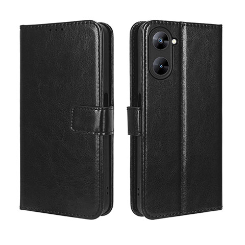 Coque Portefeuille Livre Cuir Etui Clapet BY5 pour Realme Q5x 5G Noir