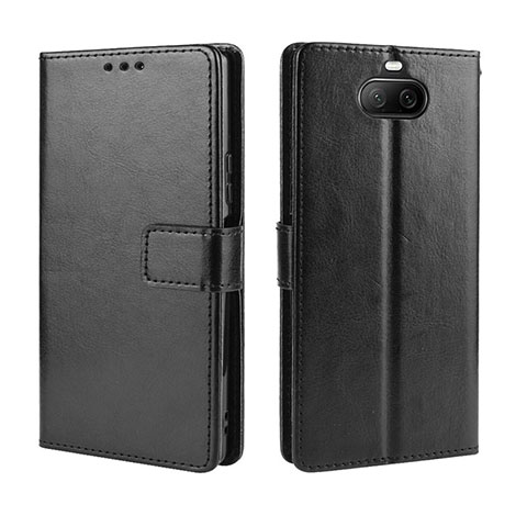 Coque Portefeuille Livre Cuir Etui Clapet BY5 pour Sony Xperia 8 Lite Noir