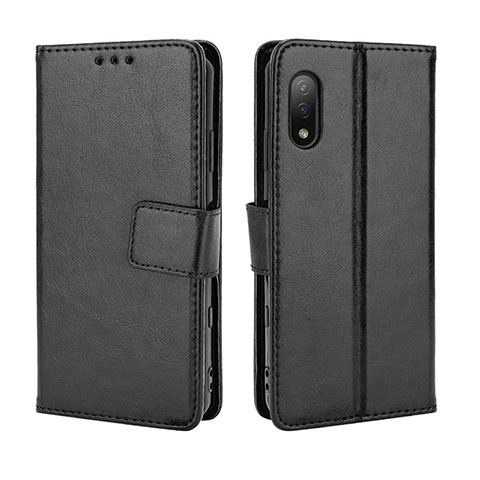 Coque Portefeuille Livre Cuir Etui Clapet BY5 pour Sony Xperia Ace II Noir