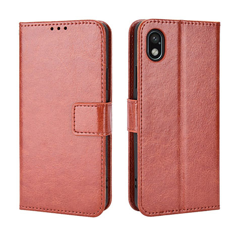 Coque Portefeuille Livre Cuir Etui Clapet BY5 pour Sony Xperia Ace III Marron