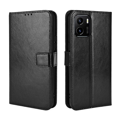 Coque Portefeuille Livre Cuir Etui Clapet BY5 pour Vivo iQOO U5x Noir