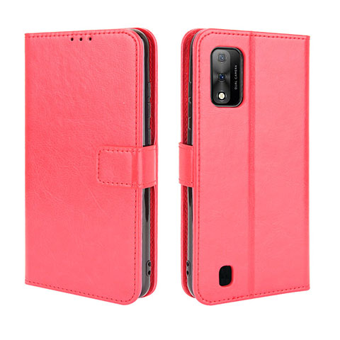 Coque Portefeuille Livre Cuir Etui Clapet BY5 pour Wiko Ride 3 Rouge