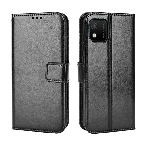 Coque Portefeuille Livre Cuir Etui Clapet BY5 pour Wiko Y52 Noir