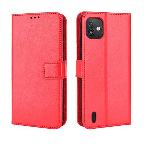 Coque Portefeuille Livre Cuir Etui Clapet BY5 pour Wiko Y82 Rouge