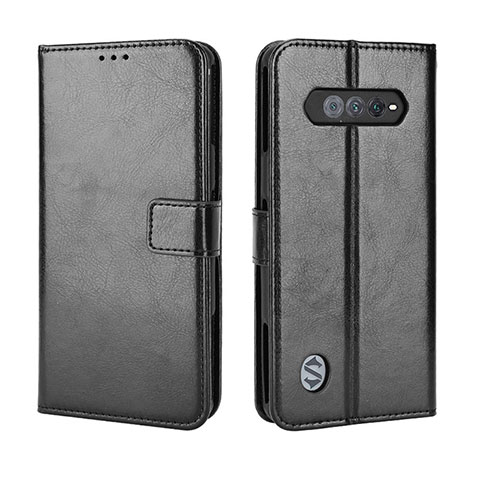 Coque Portefeuille Livre Cuir Etui Clapet BY5 pour Xiaomi Black Shark 4S 5G Noir