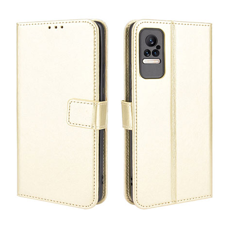 Coque Portefeuille Livre Cuir Etui Clapet BY5 pour Xiaomi Civi 1S 5G Or