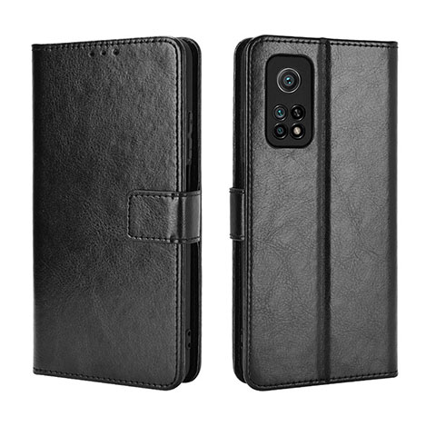 Coque Portefeuille Livre Cuir Etui Clapet BY5 pour Xiaomi Mi 10T 5G Noir