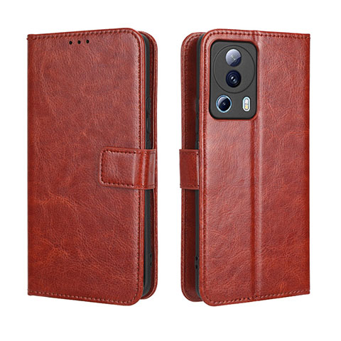 Coque Portefeuille Livre Cuir Etui Clapet BY5 pour Xiaomi Mi 12 Lite NE 5G Marron