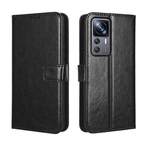 Coque Portefeuille Livre Cuir Etui Clapet BY5 pour Xiaomi Mi 12T 5G Noir