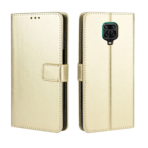 Coque Portefeuille Livre Cuir Etui Clapet BY5 pour Xiaomi Poco M2 Pro Or