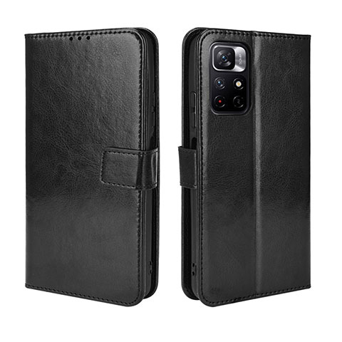 Coque Portefeuille Livre Cuir Etui Clapet BY5 pour Xiaomi Poco M4 Pro 5G Noir