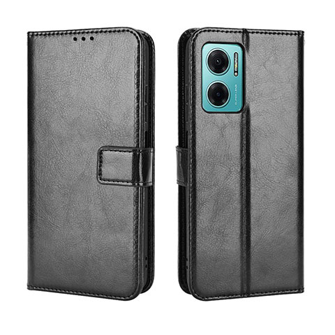 Coque Portefeuille Livre Cuir Etui Clapet BY5 pour Xiaomi Redmi 10 5G Noir