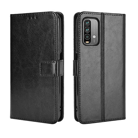 Coque Portefeuille Livre Cuir Etui Clapet BY5 pour Xiaomi Redmi 9T 4G Noir