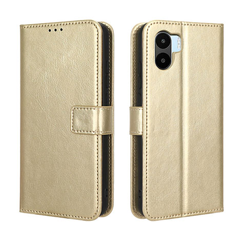 Coque Portefeuille Livre Cuir Etui Clapet BY5 pour Xiaomi Redmi A1 Or