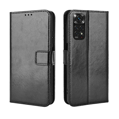 Coque Portefeuille Livre Cuir Etui Clapet BY5 pour Xiaomi Redmi Note 11S 4G Noir