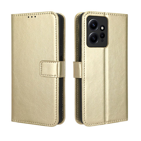 Coque Portefeuille Livre Cuir Etui Clapet BY5 pour Xiaomi Redmi Note 12 4G Or