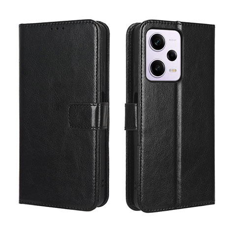 Coque Portefeuille Livre Cuir Etui Clapet BY5 pour Xiaomi Redmi Note 12 Pro+ Plus 5G Noir