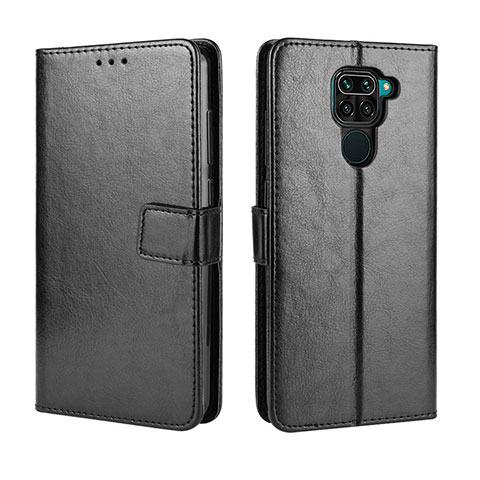 Coque Portefeuille Livre Cuir Etui Clapet BY5 pour Xiaomi Redmi Note 9 Noir