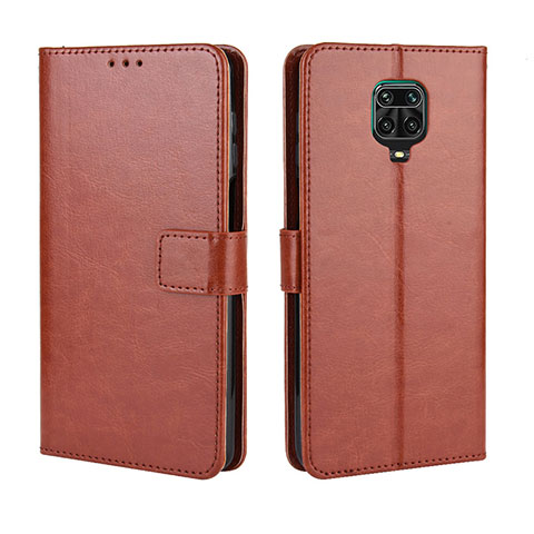 Coque Portefeuille Livre Cuir Etui Clapet BY5 pour Xiaomi Redmi Note 9S Marron