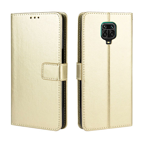 Coque Portefeuille Livre Cuir Etui Clapet BY5 pour Xiaomi Redmi Note 9S Or