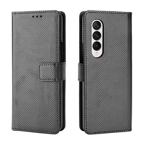 Coque Portefeuille Livre Cuir Etui Clapet BY6 pour Samsung Galaxy Z Fold3 5G Noir