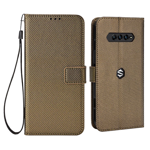 Coque Portefeuille Livre Cuir Etui Clapet BY6 pour Xiaomi Black Shark 4 5G Marron