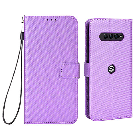 Coque Portefeuille Livre Cuir Etui Clapet BY6 pour Xiaomi Black Shark 4 Pro 5G Violet