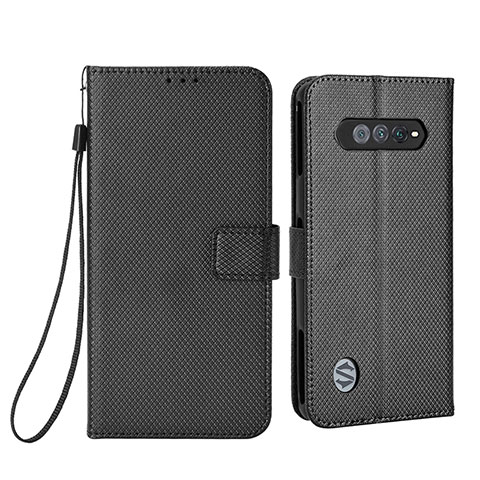 Coque Portefeuille Livre Cuir Etui Clapet BY6 pour Xiaomi Black Shark 4S Pro 5G Noir