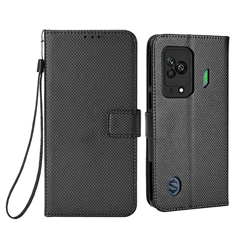 Coque Portefeuille Livre Cuir Etui Clapet BY6 pour Xiaomi Black Shark 5 5G Noir