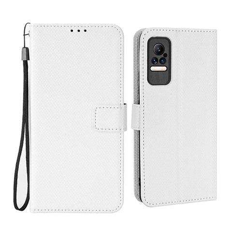 Coque Portefeuille Livre Cuir Etui Clapet BY6 pour Xiaomi Civi 5G Blanc