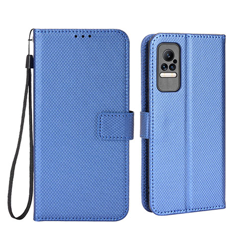 Coque Portefeuille Livre Cuir Etui Clapet BY6 pour Xiaomi Civi 5G Bleu