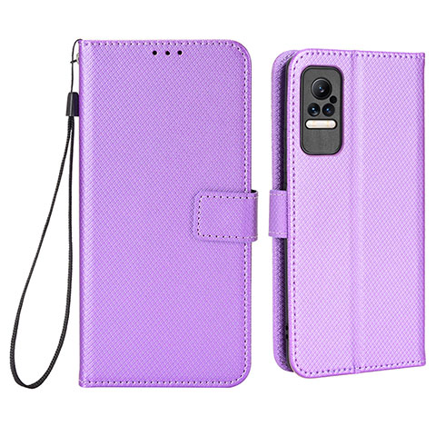 Coque Portefeuille Livre Cuir Etui Clapet BY6 pour Xiaomi Civi 5G Violet