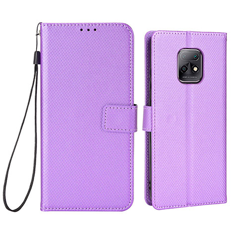 Coque Portefeuille Livre Cuir Etui Clapet BY6 pour Xiaomi Redmi 10X Pro 5G Violet