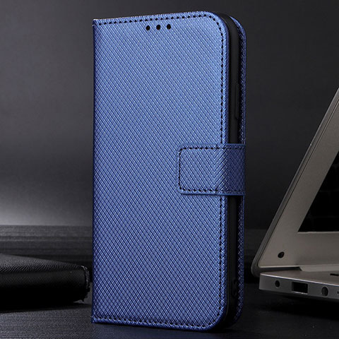 Coque Portefeuille Livre Cuir Etui Clapet BY6 pour Xiaomi Redmi K50 Gaming 5G Bleu