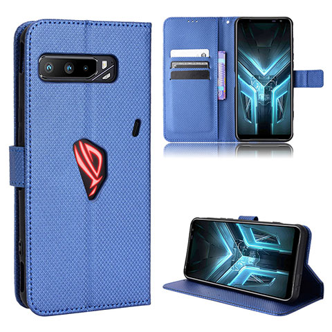 Coque Portefeuille Livre Cuir Etui Clapet BY7 pour Asus ROG Phone 3 Bleu