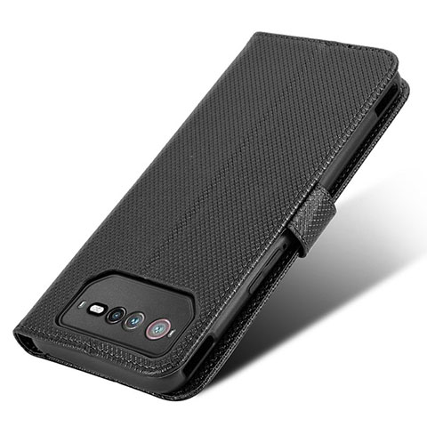 Coque Portefeuille Livre Cuir Etui Clapet BY7 pour Asus ROG Phone 6 Pro Noir